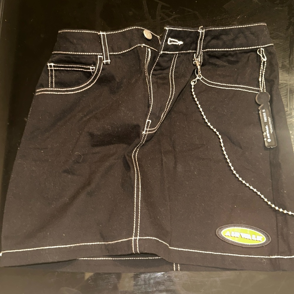 women’s black airwalk skirt (matches jacket) never been worn